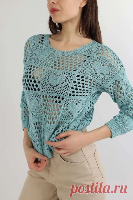 Имитация мотивов спицами. Как добиться эффекта фрагментарного вязания безотрывно. Идеи спицами для женщин. | Вяжем вместе с Людмилой | Дзен