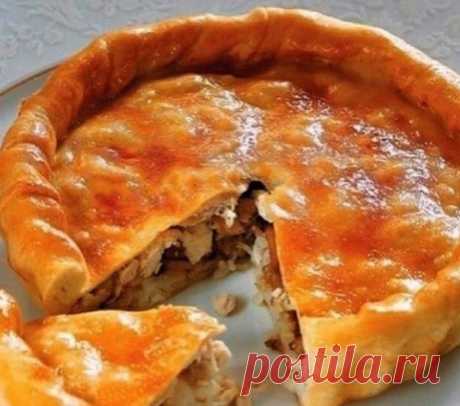 Пирoг c курицeй