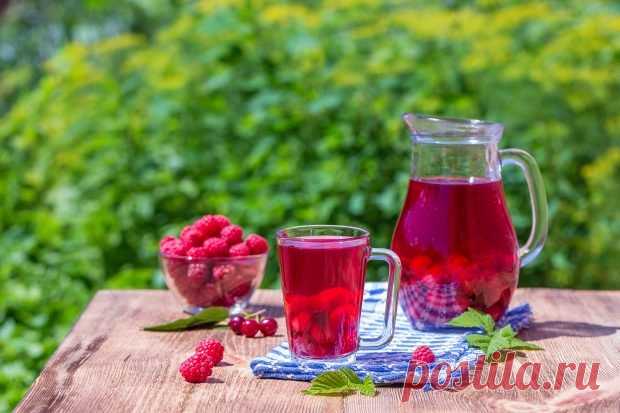 Компот из крыжовника и малины на зиму — Домашняя кулинария