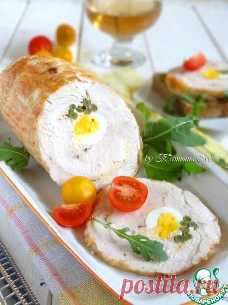 Рулет из грудок по-французски - кулинарный рецепт