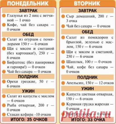 меню обедов для похудения - Поиск в Google