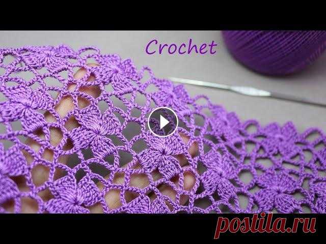 Нежнейший УЗОР для вязания крючком  SUPER EASY Beautiful Flower Pattern Crochet KNİTTİNG PATTERNS @Уроки ВЯЗАНИЯ Литке Татьяны @CROCHET step by step Please financial support! PayPal: litke108@gmail.com Privatbank card: 5363 5420 1481 8653 Вязанные ...