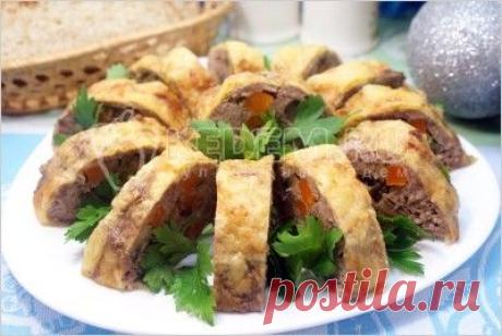 Мясной рулет с грибами и сыром – Рецепты. Закуски. Закуски из грибов и овощей