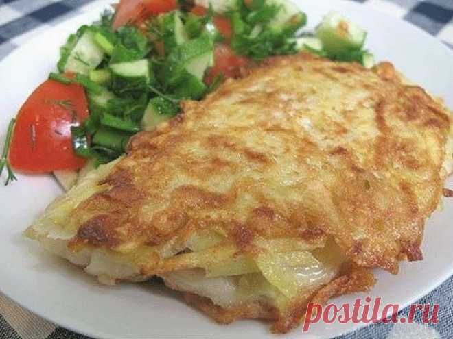 Рыбка в картофельной "шубке" | Четыре вкуса