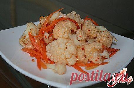 Рецепт цветной капусты по-корейски – это просто