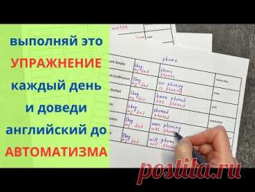 это упражнение поможет вам довести ВРЕМЕНА в АНГЛИЙСКОМ до АВТОМАТИЗМА
