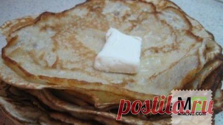 Блины на скорую руку!!! - кулинарный рецепт. Миллион Меню