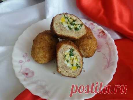 Мясные зразы с начинкой. Котлеты с яично-луковой начинкой