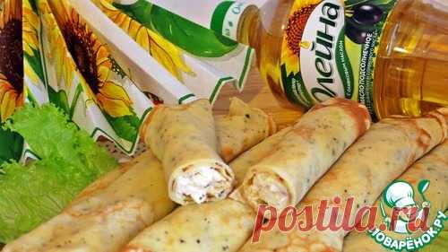 Блины с начинкой в итальянском стиле - кулинарный рецепт