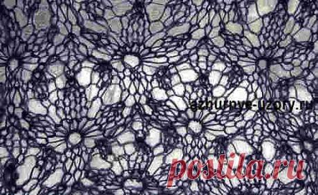 Узор для шали из мохера №26 | Ажурные Узоры