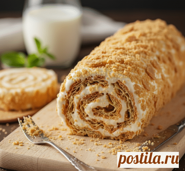Торт «Слоеное полено» | Гурманчик - вкусные рецепты для всех