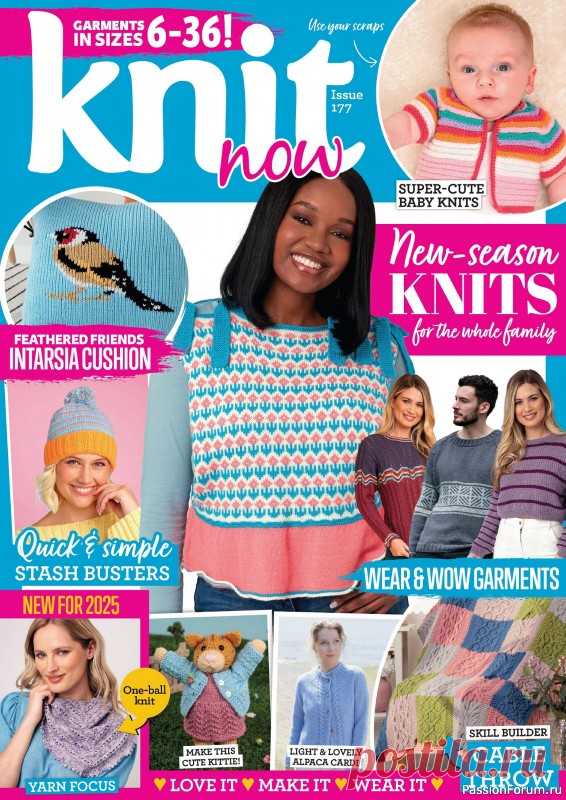 Вязаные проекты спицами в журнале «Knit N №177 2024»