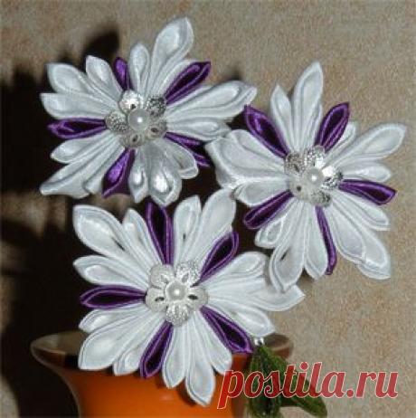 И снова маленький мастер класс по складыванию канзаши