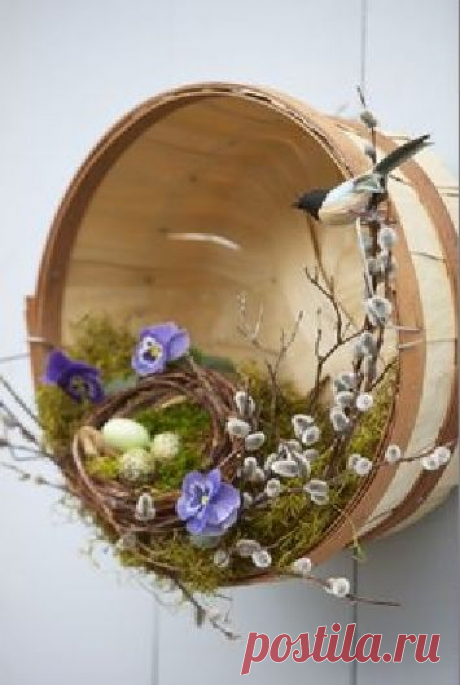 Весенние пасхальные венки - Домашний hand-made