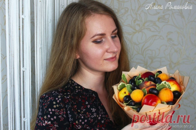 Делаем букет из фруктов для учителя | Журнал Ярмарки Мастеров