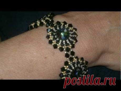 Beading4perfectionists : How to Bezel a Swarovski Rivoli with miyuki beads beading tutorial