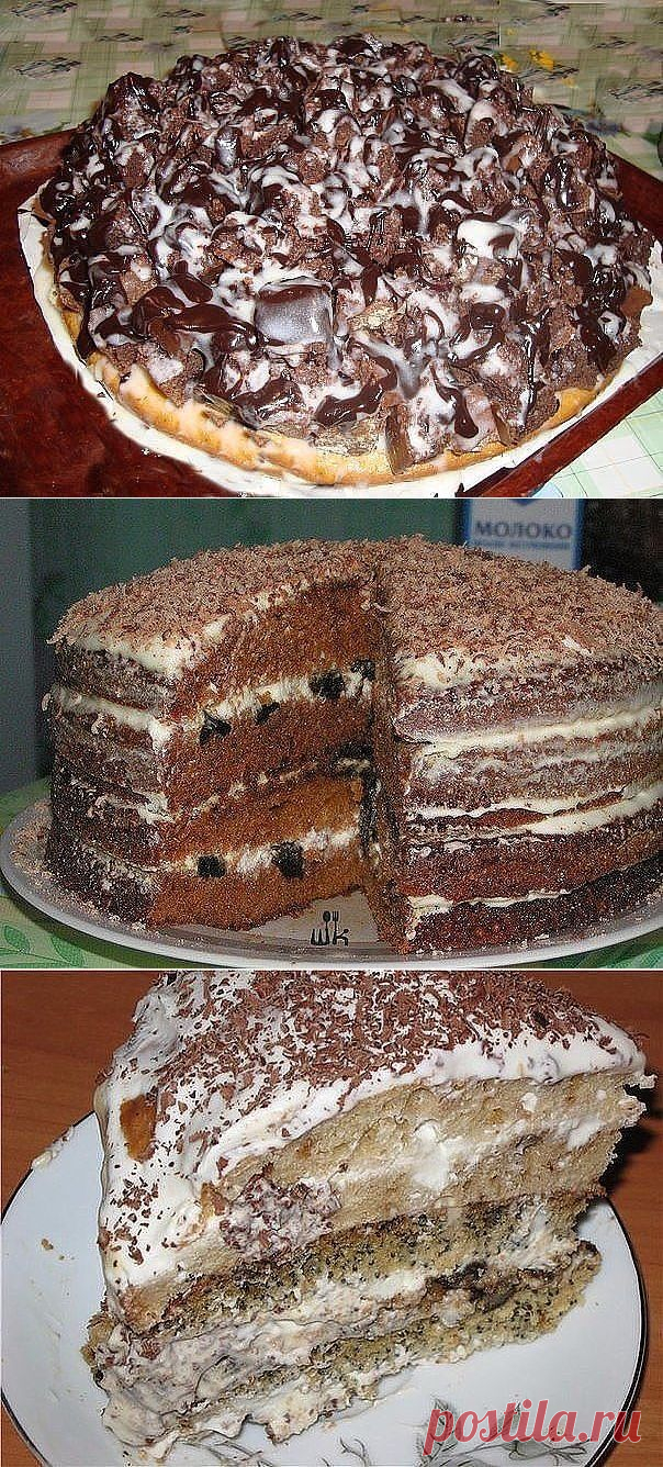 Вкуснейшие и простейшие домашние тортики - рецепты приготовления.