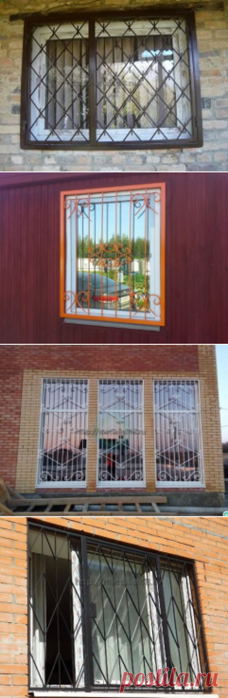 Решетки на окна купить, заказать по цене частных мастеров с гарантией - Металлоконструкции