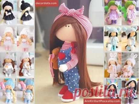 Interior Nursery Doll Fabric Decor Doll Tilda Doll Handmade | Etsy Hello, dear visitors! This is handmade fabric interior doll created by Master Elina (Ufa, Russia). Doll is made by Order. Order processing time is 4-7 days.  All dolls on the photo are mady by artist Elina. You can find them in our shop searching by artist name. Here are all dolls of artist Elina: