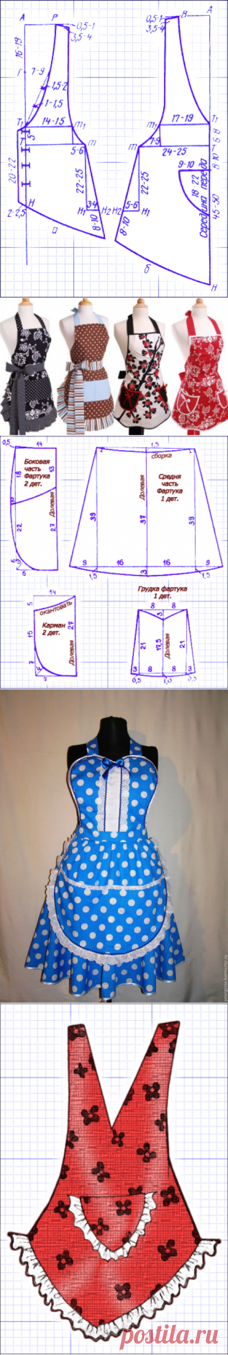 Мастера и умники: Нарядные фартуки хозяюшкам (Выкройки)
