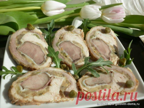Рулет&quot;Язык любви&quot; • Закуски мясные