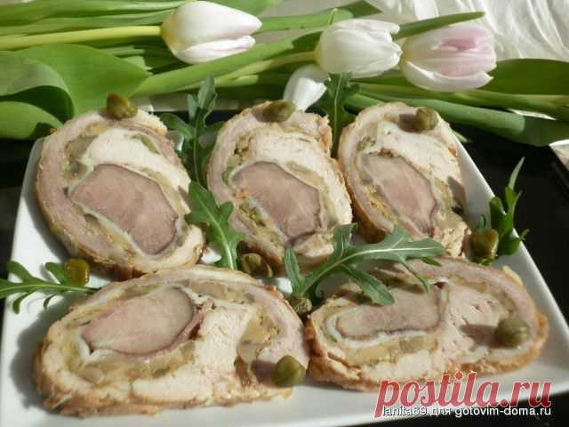 Рулет"Язык любви" • Закуски мясные