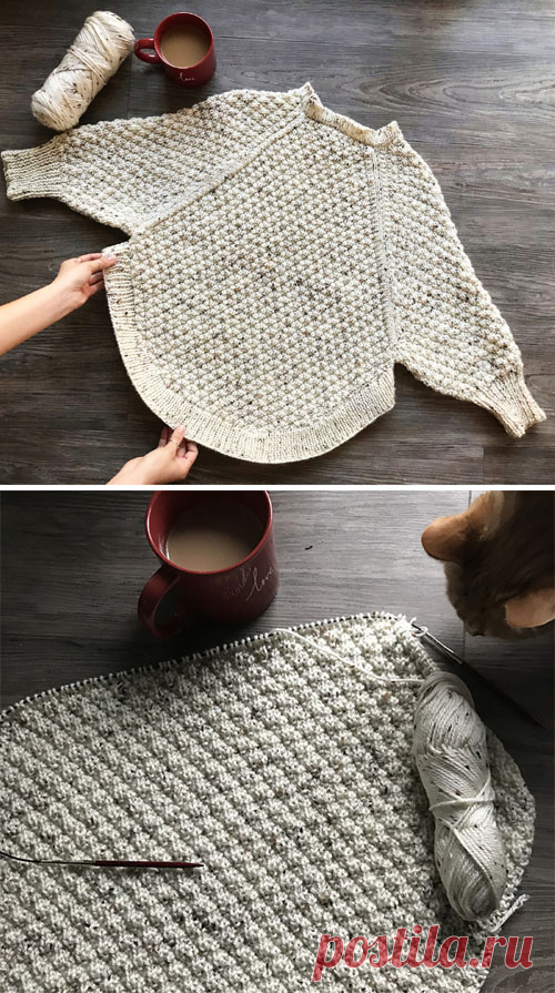 Beautiful Skills - Crochet Knitting Quilting : Great Curves Knit Poncho - Free Pattern