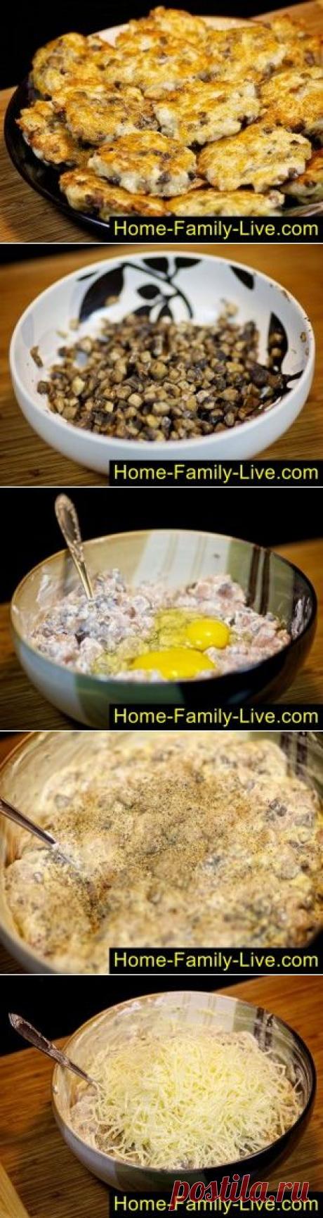 Куриные котлеты с грибами - пошаговый фоторецепт - котлеты с грибами иКулинарные рецепты