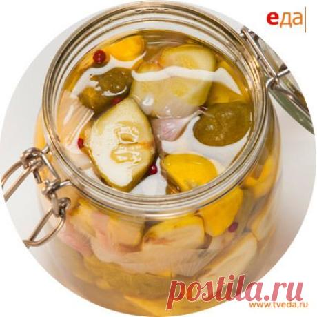 Как приготовить маринованные мини-патиссоны в домашних условиях - пошаговый рецепт с фото