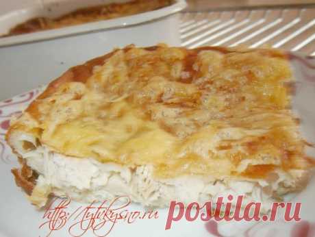 Заливной пирог с курицей и зеленым луком | ТутВкусно !