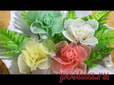 Vegetable Art In Rose -  Radish  Design In to flower & Ornament