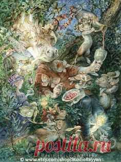 Queen Titania & Bottom, Shakespeare's Midsummer Night's Dream © Omar Rayyan (Artis
