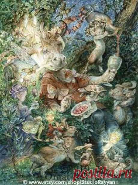 Queen Titania & Bottom, Shakespeare's Midsummer Night's Dream © Omar Rayyan (Artis