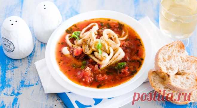 Итальянский суп с кальмарами — Фактор Вкуса