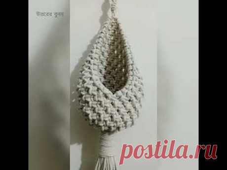 DIY Macramé Plant hanger/Bird's Nest Plant Hanger/Tutorials