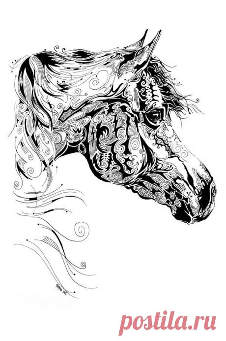 Зентангл (zentangle) - арт~картинки для творчества.