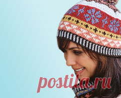 Норвежские узоры. Шапочка и шарф-туннель. « Knit.kz