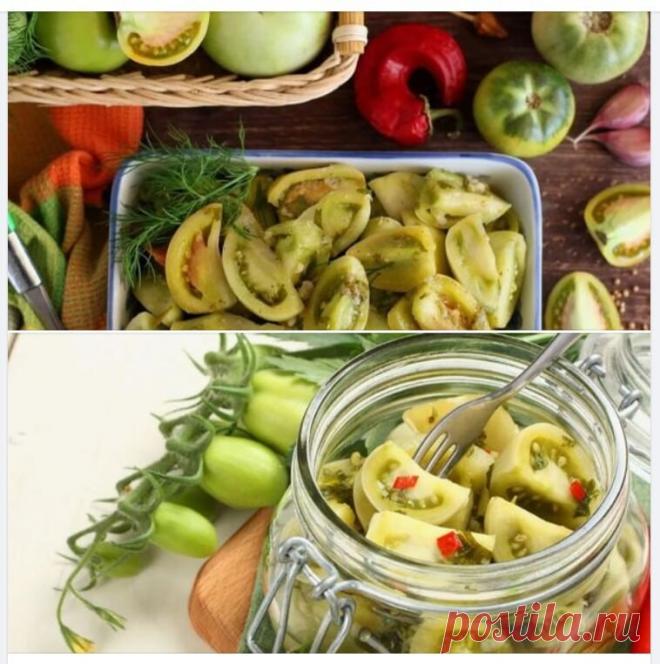 Маринованные зеленые помидоры: оригинальная закуска

Эти маринованные зеленые помидоры — отличный способ использовать недозревшие плоды. Оригинальная и пикантная закуска, которая порадует всю семью!

Ингредиенты:

1 кг зеленых помидоров
1 литр воды
2 ст. ложки соли
2 ст. ложки сахара
100 мл 9% уксуса
5-6 зубчиков чеснока
1 пучок свежего укропа или петрушки
1 ч. ложка черного перца горошком
1 ч. ложка семян горчицы
3-4 лавровых листа
1 маленький острый перец (по желанию)

С...