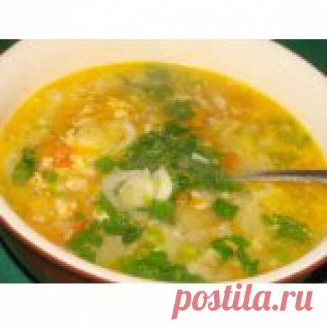 Овощной суп с яйцом Кулинарный рецепт