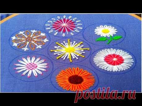 Extraordinary Hand Embroidery flower stitch,Exceptional All over hand Embroidery,हाथ की कढ़ाई