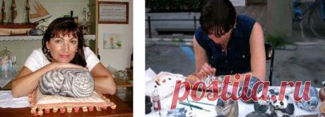 Животные на камне..