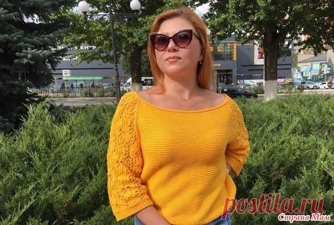 Летний джемпер Всем здравствуйте! Связала летний джемпер из пряжи №3417 Спицы №3 Вес 325 г. Вязала регланом сверху.  Добавлю свое описание, вдруг кому нибудь пригодится.