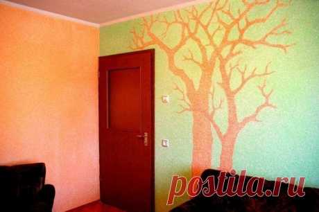 ЖИДКИЕ  ОБОИ СВОИМИ РУКАМИ