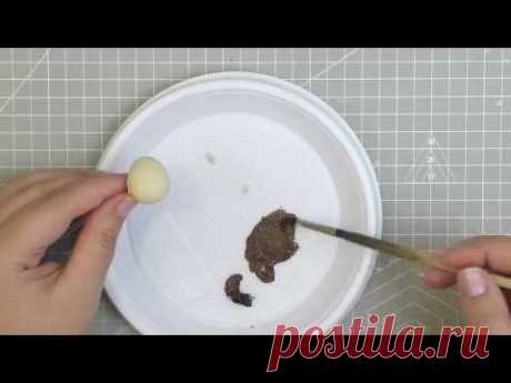 МК перепелиное яйцо из клея и фоамирана.
