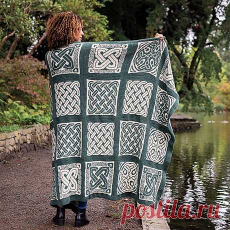 Жаккардовый плед «Nevern Throw». Описание и схемы вязания – Paradosik Handmade - вязание для начинающих и профессионалов