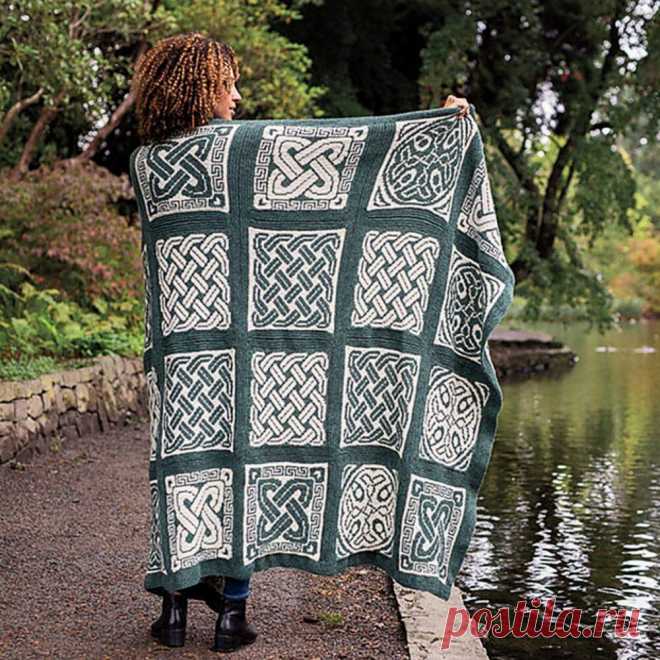 Жаккардовый плед «Nevern Throw». Описание и схемы вязания – Paradosik Handmade - вязание для начинающих и профессионалов