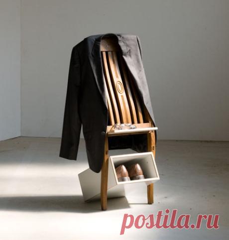 Вешалка из спинки стула - Домашний hand-made
