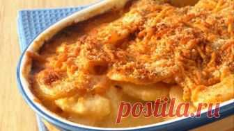 👌 Безумно вкусная картофельная запеканка с сыром, рецепты с фото Насладитесь этой вкусной картофельной запеканкой с аппетитной румяной корочкой из сыра и панировочных сухарей. Такое блюдо – идеальный гарнир на все случаи жизни. Обязательно приго...