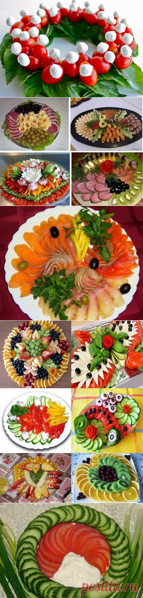 Красивая нарезка на праздничный стол фото идеи, мясная нарезка на праздничный стол | 1001sovety.ru
