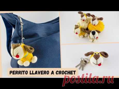 🇪🇸Perro Llavero A Crochet Tutorial/Amigurumi Perrito Llavero/Llavero A Crochet Paso a Paso Con Audio